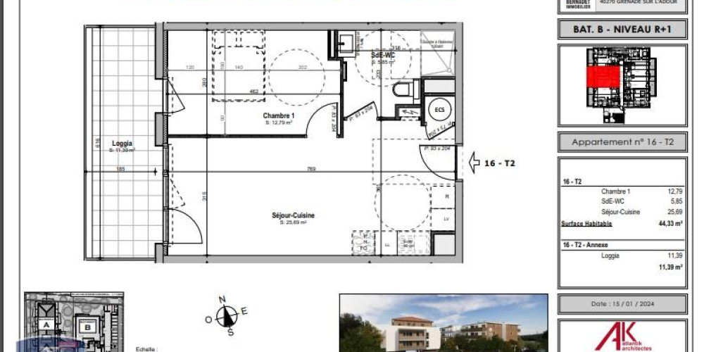 appartement à MONT DE MARSAN (40000)